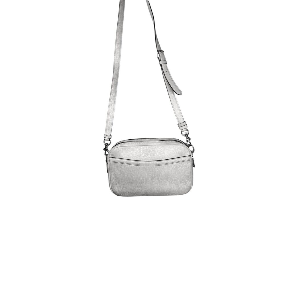 Coach Jess Crossbody Bag White Pebbled Leather F39856 Zip Top Classic - Picture 4 of 14